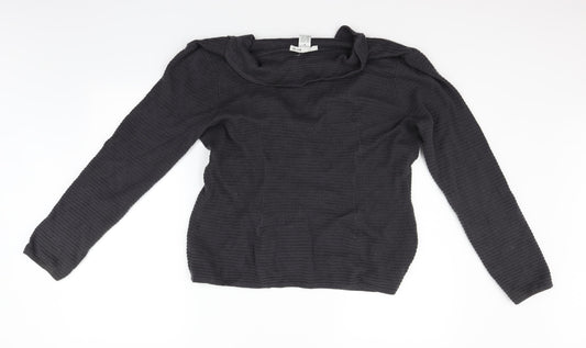 wdny Womens Grey Cardigan Jumper Size XL