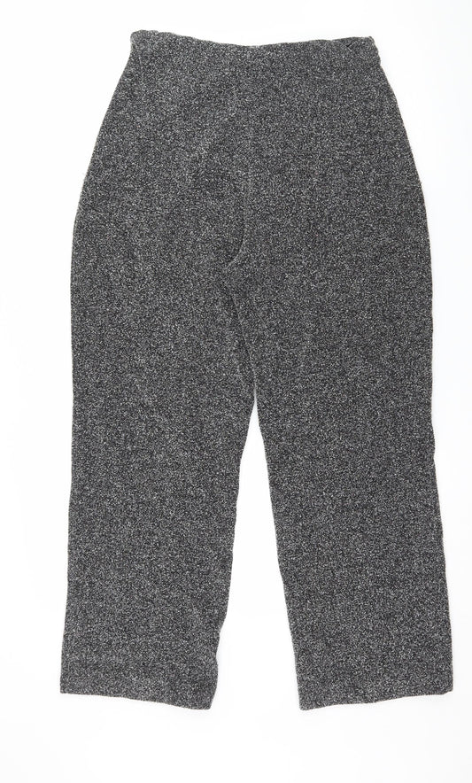 DASH Womens Grey Jersey Trousers Size 12 L26 in