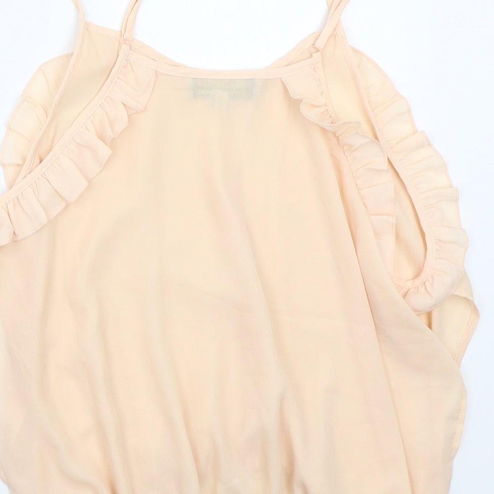 Parisian Womens Pink Basic T-Shirt Size 10