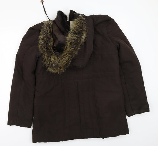 BHS Womens Brown Jacket Coat Size 14