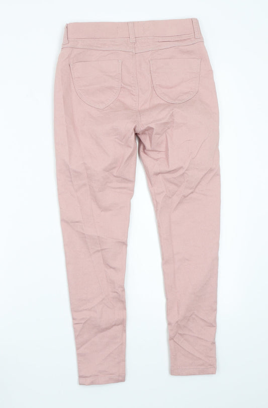 Dorothy Perkins Womens Pink Skinny Jeans Size 6 L24 in