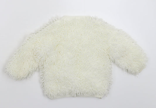 Preworn Girls White Jacket Size S