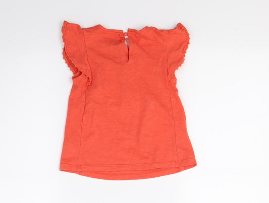 Carters Girls Orange Basic Tank Size 5 Years