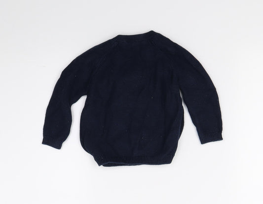 Tue Baby Blue Knit Pullover Jumper Size 3-6 Months