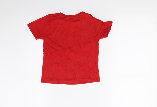 Primark Boys Red Jersey Basic T-Shirt Size 2-3 Years - Best Bro Ever