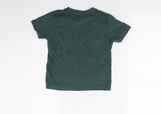 Primark Boys Green Basic T-Shirt Size 3-4 Years - New York