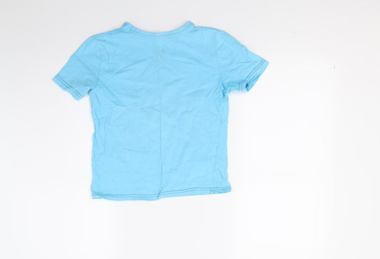 Primark Boys Blue Jersey Basic T-Shirt Size 6-7 Years - football