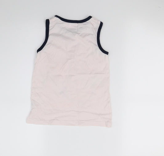 Preworn Boys Pink Basic Tank Size 5-6 Years - California
