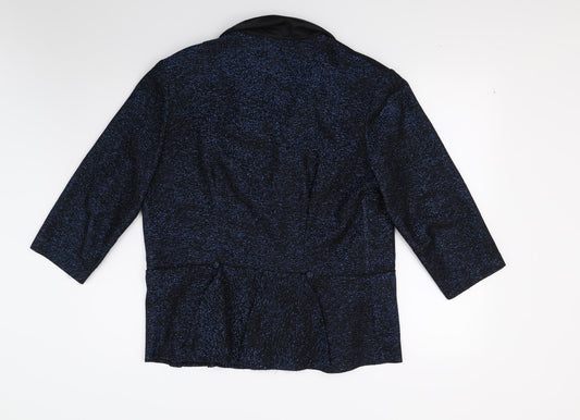 Dumarsel Womens Blue Jacket Blazer Size 18