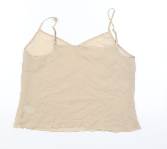 stephen Womens Beige Basic Tank Size S