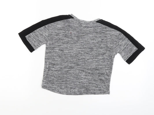 George Boys Grey Basic T-Shirt Size 5-6 Years