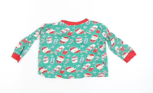 baby pyjamas Boys Green Solid Babydoll Pyjama Top Size 12-18 Months