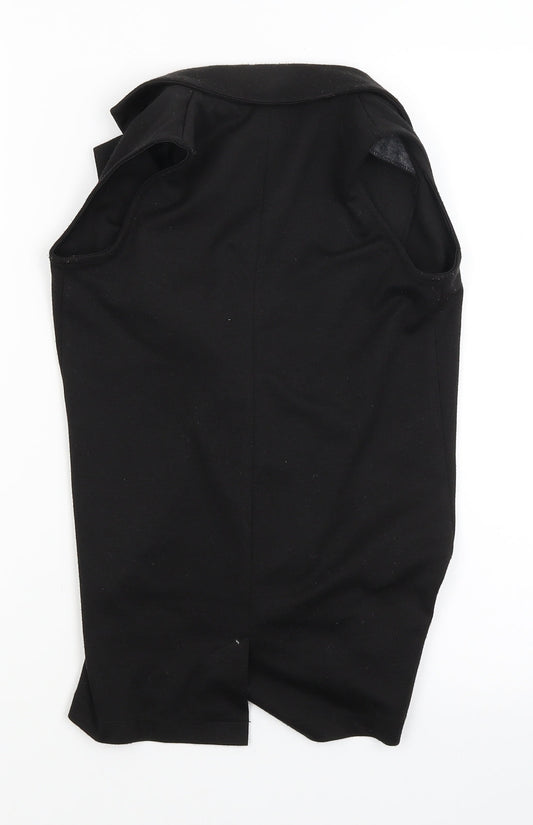 Freespirit Girls Black Overcoat Coatigan Size 5-6 Years