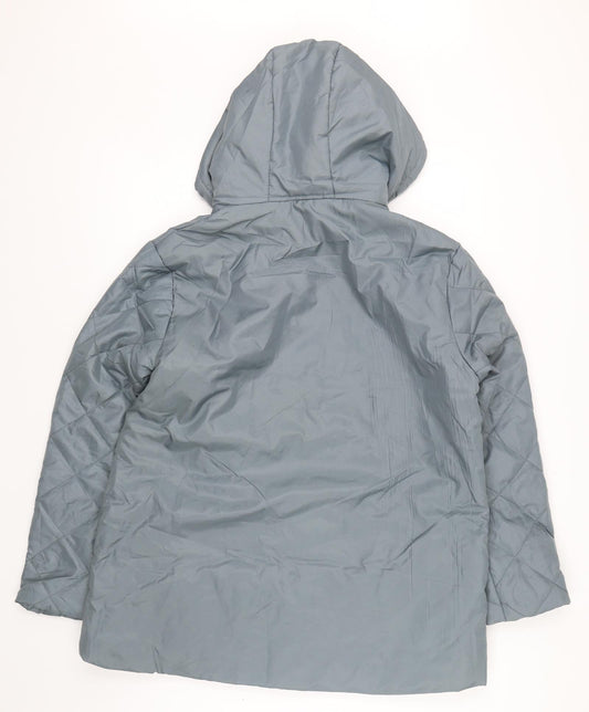 Anne De Lancay Womens Blue Jacket Size M