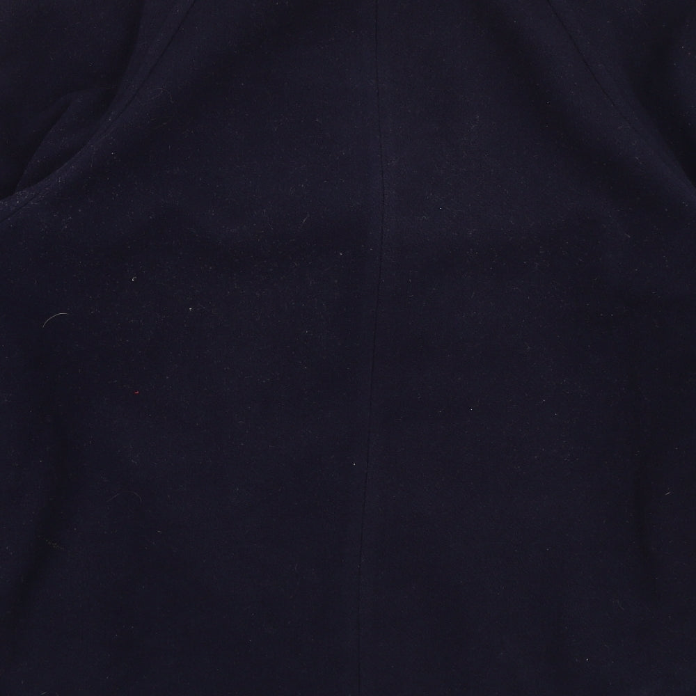 Brand and care label for Preworn women’s blue jacket, size UK 16