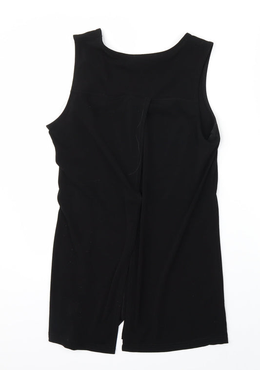 Miss Selfridge Womens Black Basic Blouse Size 8