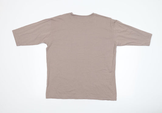 Boohoo Mens Beige T-Shirt Size 38