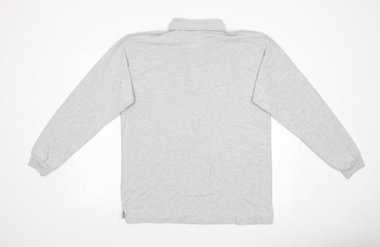 Uneck Mens Grey Polo Size L