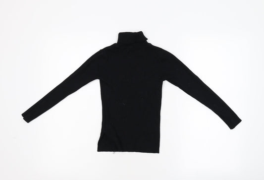 Primark Girls Black Knit Pullover Jumper Size 10-11 Years