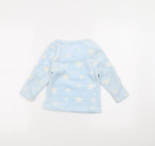 Glow in the dark Girls Blue Pullover Jumper Size 2-3 Years - glow in the dark