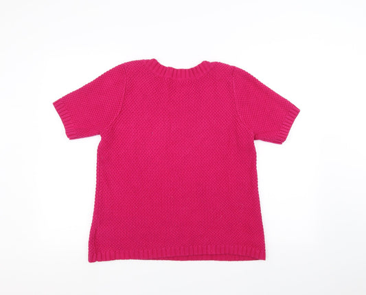Marks and Spencer Womens Pink Knit Pullover Jumper Size 12