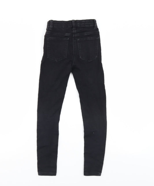 TU Girls Black Denim Tapered Jeans Size 9 Years