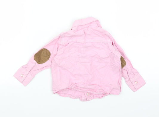Rebel Girls Pink Basic Button-Up Size 9-12 Months