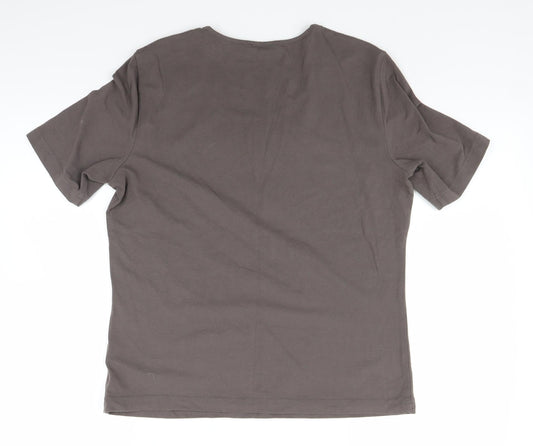 Gerry Weber Womens Grey Basic T-Shirt Size 14