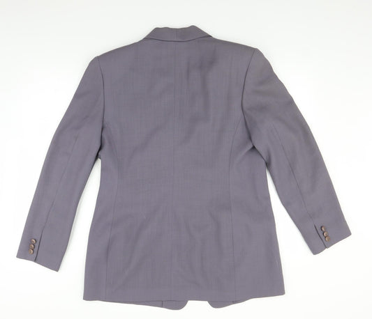 JH Collectibles Womens Purple Jacket Suit Jacket Size 12