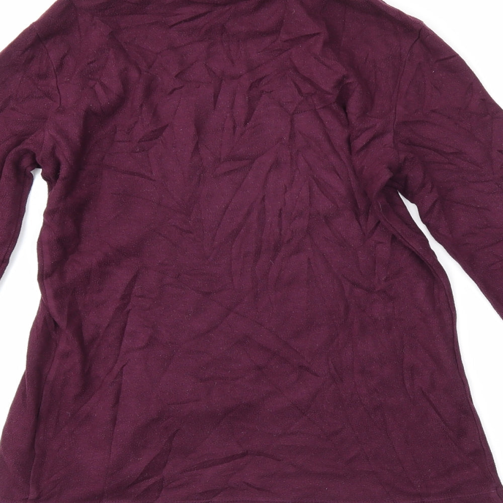 Preworn Womens Purple Tunic T-Shirt Size XS