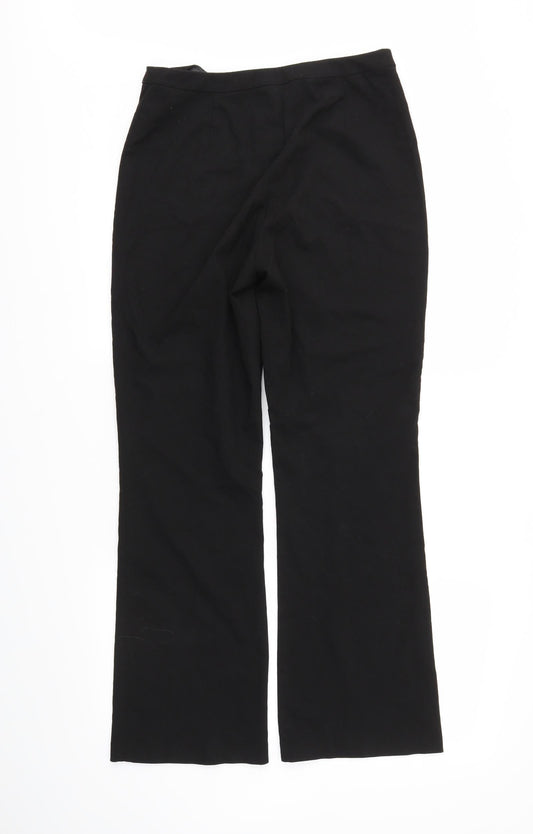 Style Womens Black Trousers Size 12 L28 in