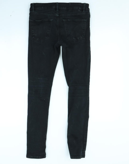 Preworn Womens Black Skinny Jeans Size 28 in L30 in