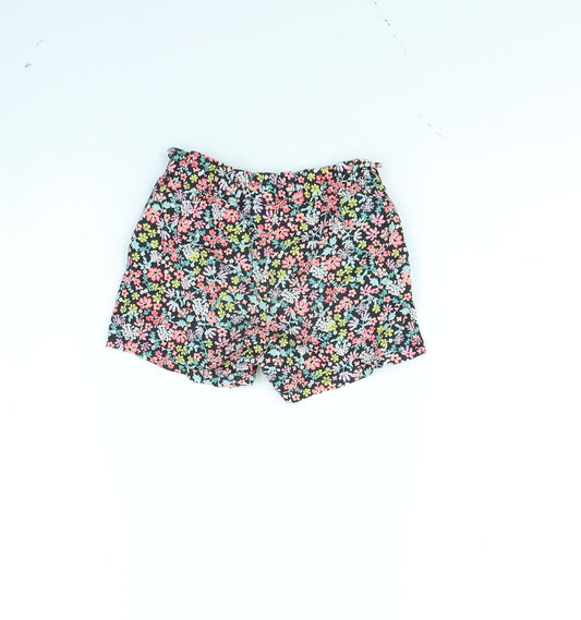 H&M Girls Multicoloured Floral Culotte Shorts Size 2 Years
