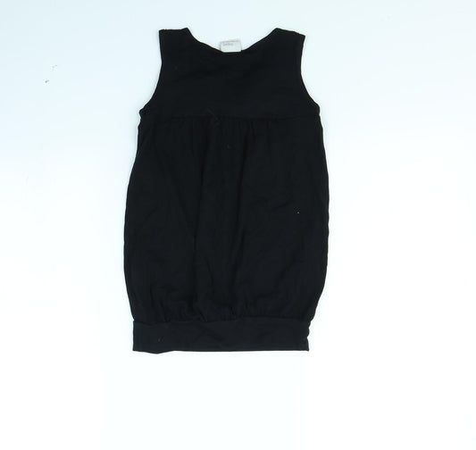 NEXT Girls Black Basic Tank Size 7 Years