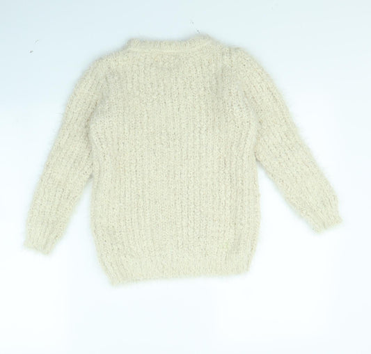 yd Girls Beige Jumper Size 9 Years