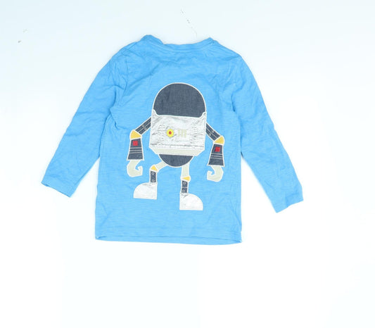 Nutmeg Boys Blue Basic T-Shirt Size 5 Years