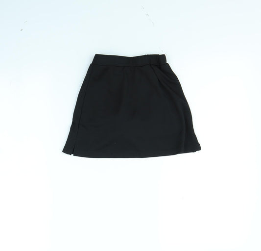 SPIRO Girls Black Mini Skort Size 5 Years
