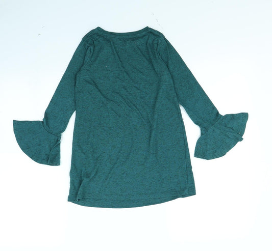 NEXT Girls Green Basic T-Shirt Size 7 Years