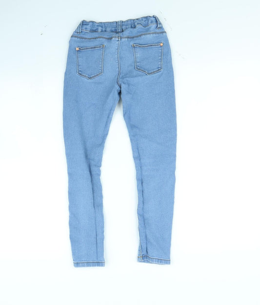 Denim & Co. Girls Blue Straight Jeans Size 9 Years