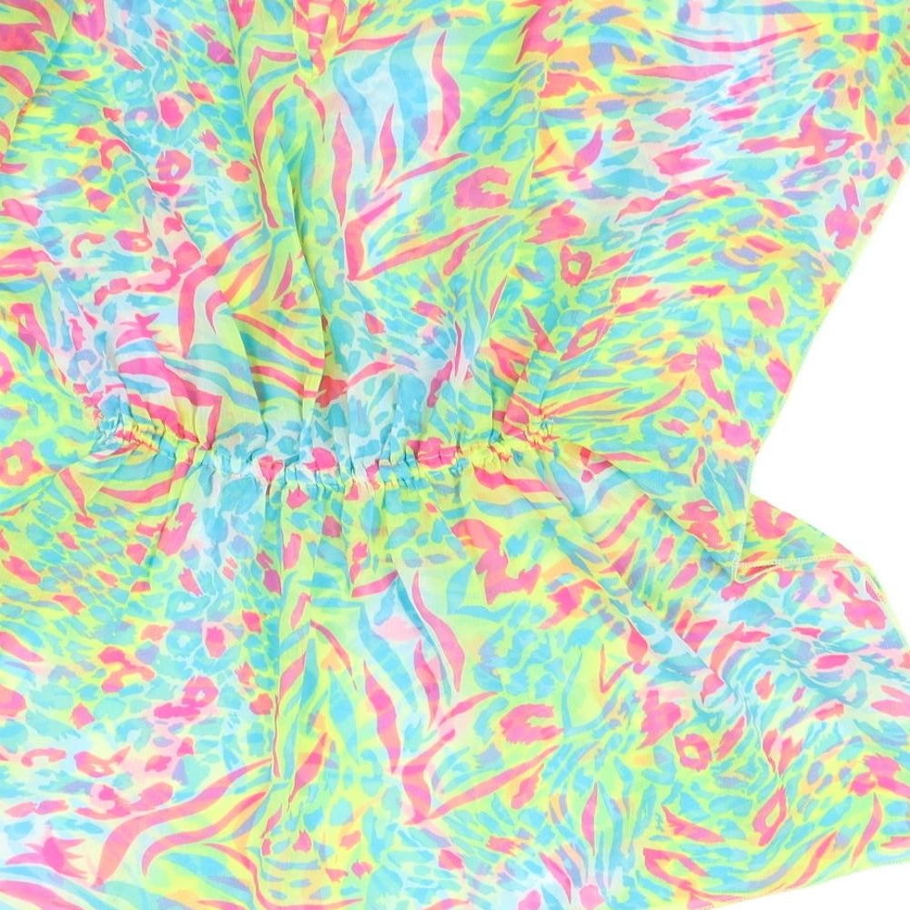 yd Girls Multicoloured Animal Print Kimono Jacket Size 9 Years