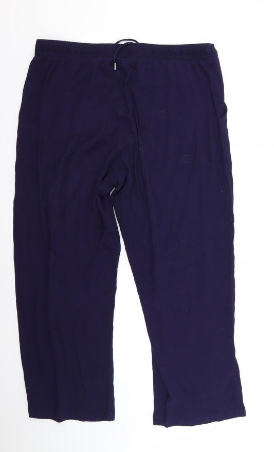 Classic Womens Blue Trousers Size 12 L26 in