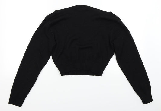Femme Luxe Womens Black Pullover Jumper Size M