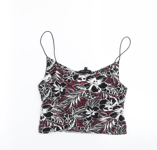 New Look Womens Multicoloured Floral Camisole Tank Size 8 - crop