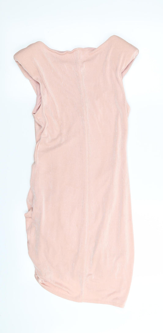Miss Selfridge Womens Pink Pencil Dress Size 8