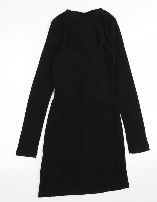 Topshop Womens Black Pencil Dress Size 8