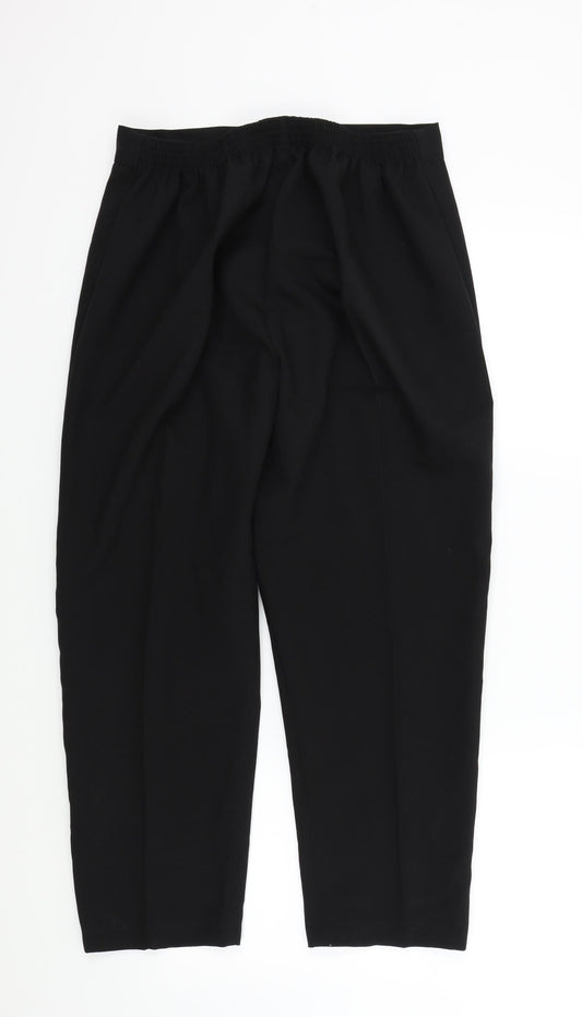 Preworn Womens Black Trousers Size 20 in L25 in
