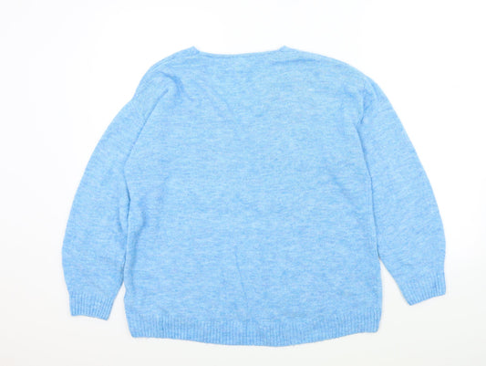 H&M Womens Blue Pullover Jumper Size M