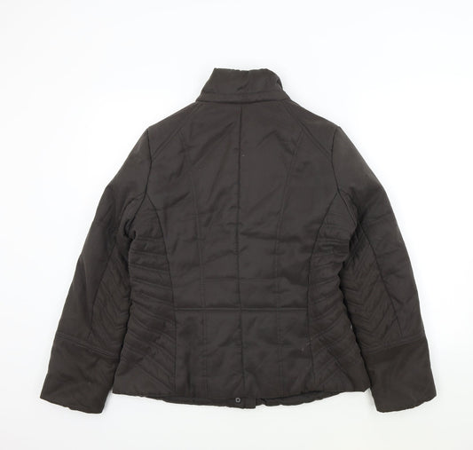 Principles Womens Brown Overcoat Jacket Size 14