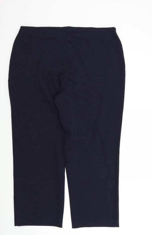 Collections Womens Blue Trousers Size 16 L24 in