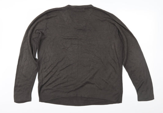Blue Harbour Mens Brown Pullover Jumper Size L